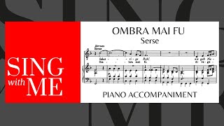 Ombra mai fu  Accompaniment  High voices  Serse  Handel [upl. by Lleynad]