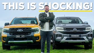 2023 Ford Ranger vs VW Amarok Ute Comparison Shocking Results [upl. by Yeleak]