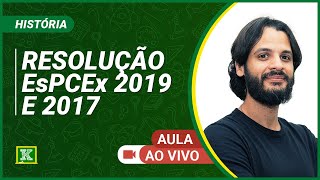 Resolução EsPCEx 2019 e EsPCEx 2017  História  Moisés Lima [upl. by Neuberger]