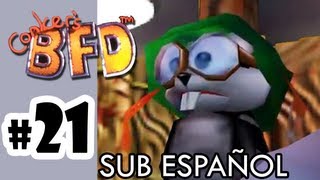 Conkers Bad Fur Day  Parte 21  Español  N64  Rescatando al Soldado Rodent [upl. by Sonnnie]