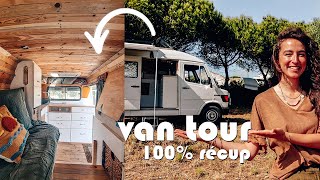 VAN TOUR  Fourgon aménagé 100 récup [upl. by Adoree]