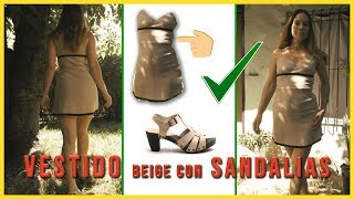 Que sandalias usar con vestido corto  Sandalias de plataforma baja [upl. by Norrv]