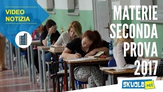 Materie seconda prova maturità 2017 [upl. by Asiuqram115]