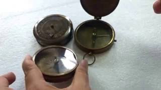 Brass compass  How to use magnetic compasses by erakart TOP COMPASS MAKERS [upl. by Vanden789]