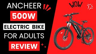 ANCHEER 500W Electric Bike for Adults Review [upl. by Declan]