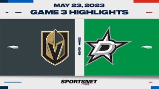 NHL Western Conference Final Game 3 Highlights  Golden Knights vs Stars  May 23 2023 [upl. by Kasey656]