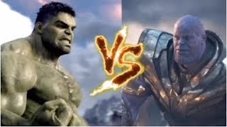 Hulk Vs Thanos ReMatch  Epic Supercut Battle [upl. by Doowron805]