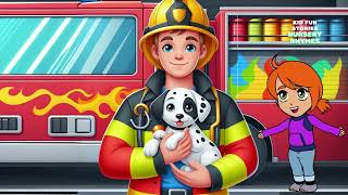 Fire Fighter Heroes  Nursery Rhymes  A Fun Song for Kids [upl. by Dorahs]