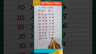 10 table tricktable 10trending maths mathstricks shortvideo shorts short youtubeshorts math [upl. by Ybbed]