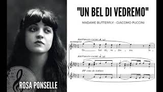 quotUn bel di vedremoquot Madame Butterfly  Rosa Ponselle 1919 with score HD 1080p [upl. by Akehs634]