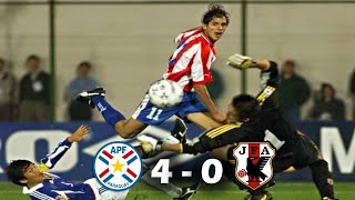 El Día que Roque Santa Cruz bailó a Japón con 17 años  Paraguay 4 vs 0 Japón [upl. by Civ818]