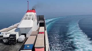 FERRY RIDE  PATRAS GREECE TO BARI ITALY  SUPERFAST FERRIES [upl. by Latsyrc]