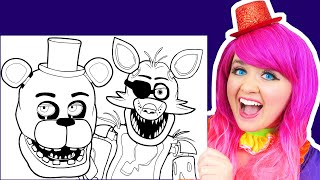 Coloring Five Nights at Freddys 🐻🦊 [upl. by Yenatirb]