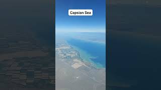 Stunning Aerial View of the Caspian Sea  Top airplane Footage 2024 [upl. by Ellenod]