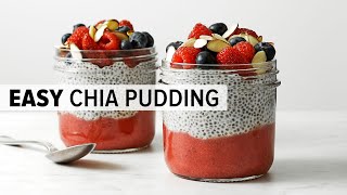 HOW TO MAKE CHIA SEED PUDDING  easy amp healthy chia pudding recipe [upl. by Vidal]