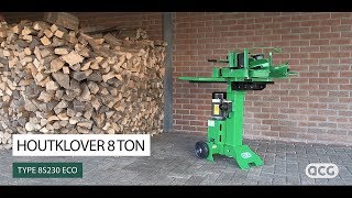 Houtklover 8 ton 8S230 ECO  ACG® Houtklovers [upl. by Netti354]