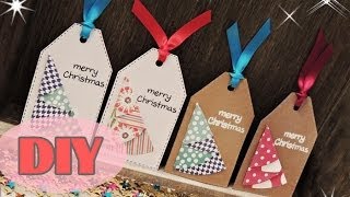 Weihnachtsanhänger selber basteln  Weihnachtsbaum  Christmas Tags DIY [upl. by Sauer]