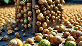 How Farmers Raise Millions of Snails  Harvest Snails the Snail Trail From Farm to Table and Beyond [upl. by Clovis524]