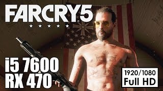 Far Cry 5  RX 470  i5 7600  Test  Gameplay  Ultra  1080p [upl. by Tarsuss70]