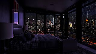 The Sound of Rain for Sleep  Sleeping in a Million Dollar Apartment in NY  Rain Sleep ASMR [upl. by Adnaral]