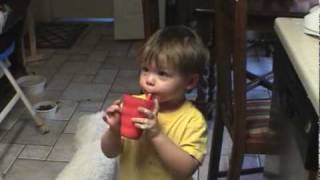 Braylon makes a banana and peanut butter shake  Good Job [upl. by Cressi]