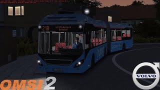 Omsi 2  Ahlheim Laurenzbach Updated  Line 218  Volvo 7900 LH Hybrid [upl. by Eenaej114]