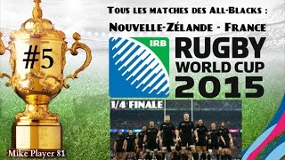 RUGBY WORLD CUP 2015  NouvelleZélande  France 14 Finale [upl. by Nerval]