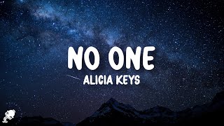 Alicia Keys  No One Lyrics [upl. by Eatnoj]