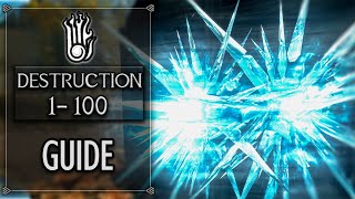 Skyrim  Level Up Destruction To 100 FAST 2024 [upl. by Yanttirb]