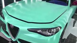 CARLIKE Car Wrap Matte Mint Green Vinyl [upl. by Neelehtak]