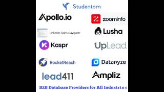 Top B2B Database Providers for All Industries  Essential for Lead Generation [upl. by Ahsieka]