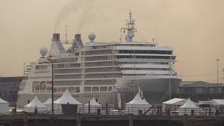 CRUISE SHIP AZAMARA JOURNEY DEPARTURE WITH SILVER MOON amp ISLAND PRINCESS 080923 [upl. by Edorej]