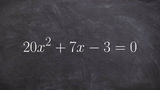 Solving an equation by quadratic formula [upl. by Lilian]