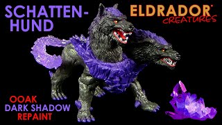 Schleich ® Eldrador ® Creatures Schattenhund quotDeep Shadowquot OOAK Repaint amp Vergleich  Shadow Hound [upl. by Eslud997]