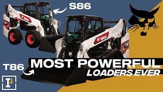 Bobcat Debuts Most Powerful Loaders Yet S86 and T86 With Super Flow Hydraulics [upl. by Ahsircal38]