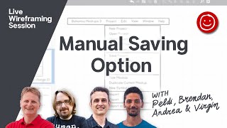 Manual Saving Option  Wireframing with Balsamiq [upl. by Vigor]