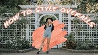 HOW TO STYLE OVERALLS  10 overalls outfit ideas [upl. by Aridnere]