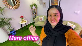 Mera new office  new setup  Sitara Yaseen new vlog [upl. by Baer915]