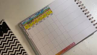 August Wellness planner setup laureldenise mini horizontal plannersetup planwithme [upl. by Nawad]