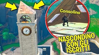 Fortnite ITA  NASCONDINO CON GLI ISCRITTI DENTRO PINNACOLI [upl. by Chappell37]