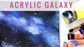 Acryl Galaxie auf Leinwand  MALEN MIT ACRYL [upl. by Donnenfeld80]