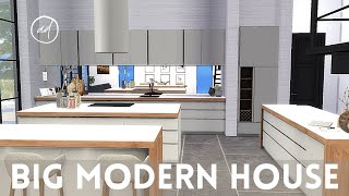 BIG MODERN FAMILY HOME  Sims 4  CC SPEED BUILD [upl. by Jarrow326]