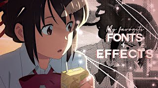 my favorite fonts  effects  after effects [upl. by Berhley]