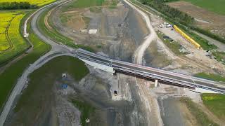 HS2 Dji mini 3 pro drone flight over condemned road Bridge between Boddington and Wormleighton [upl. by Niletak437]