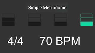 Metronome  70 BPM [upl. by Guss234]