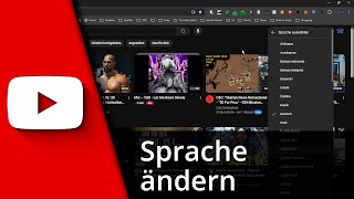 Youtube Sprache ändern  Youtube auf Deutsch umstellen ✅ Tutorial [upl. by Martinson]