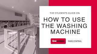 How to use the Washing Machine [upl. by Jud]