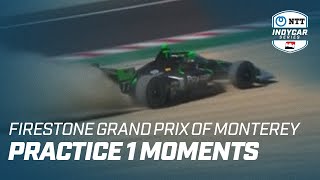 PRACTICE 1 MOMENTS  FIRESTONE GRAND PRIX OF MONTEREY [upl. by Cenac]