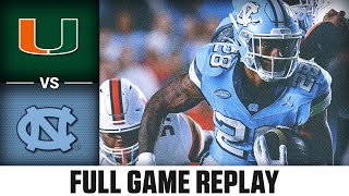 Miami vs North Carolina Full Game Replay  2023 ACC Football [upl. by Block236]