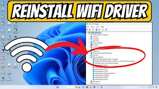 Reinstalling a Wireless Network Adapter Driver in Windows 2024 [upl. by Greeson]